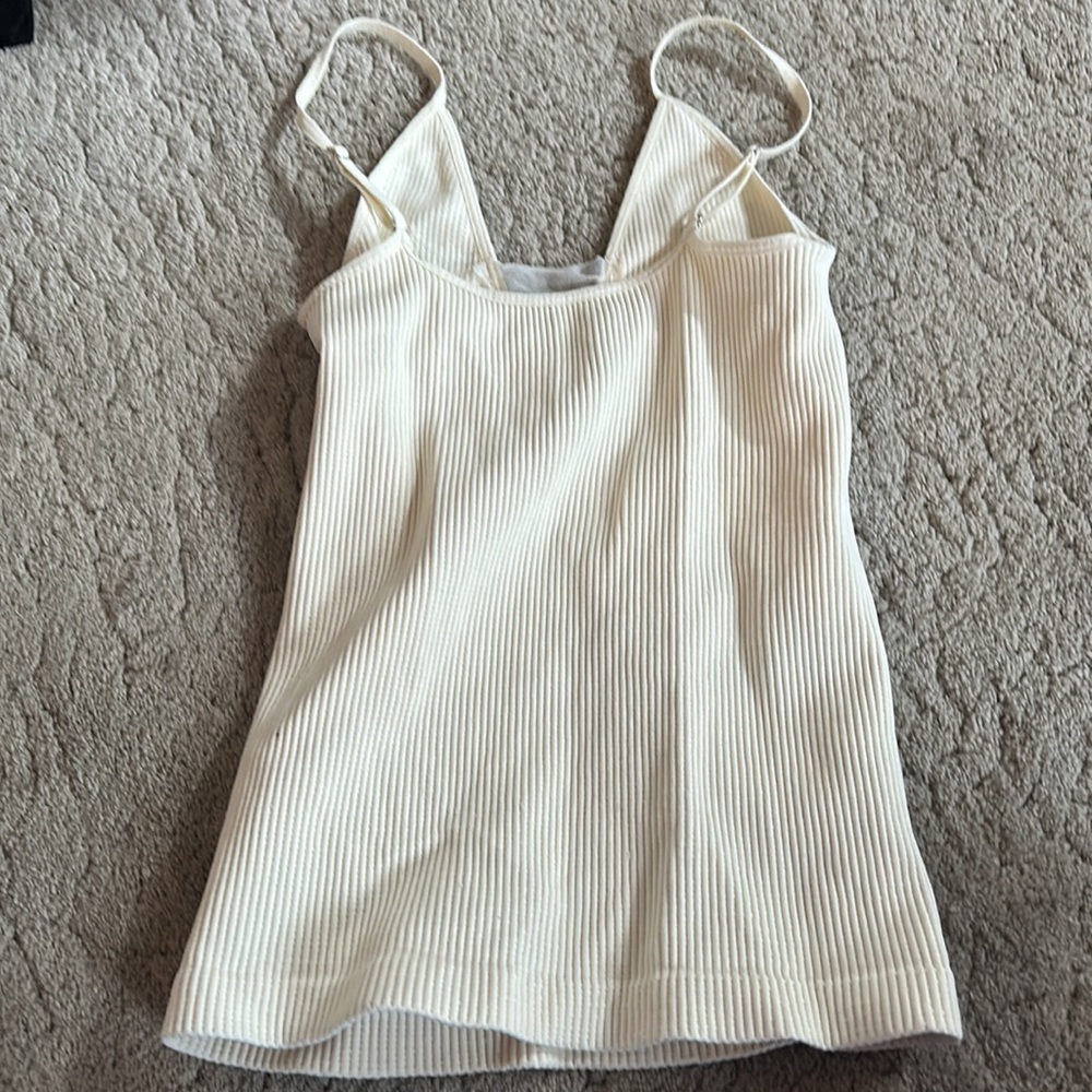 Free People intimately come around mesh insert cami in cream - Picture 4 of 5